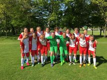 U14-Juniorinnen beim DFB-Sichtungsturnier in Duisburg-Wedau, Foto: privat